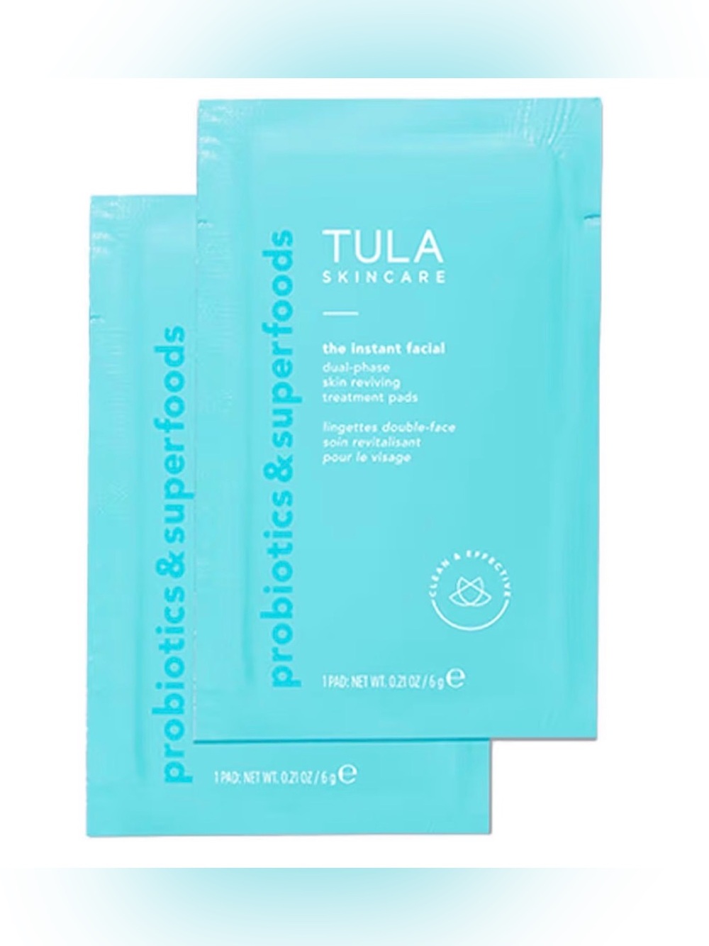 Tula Skincare- The Instant Facial Treatment Pads- 6 pack